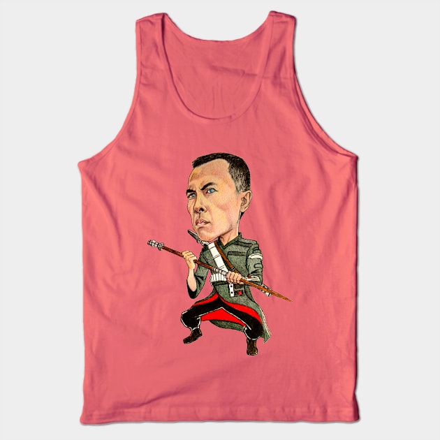 Chibi Chirrut Tank Top by tabslabred